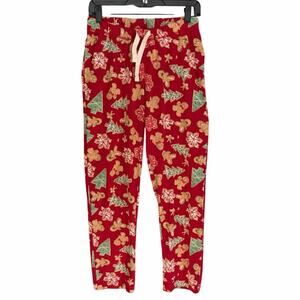 Burt’s Bees Men’s Pajama Pants Gingerbread Christmas Cookies Small